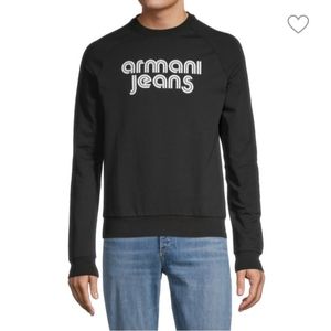 Armani Jeans Logo Sweatshirt, black, XXL